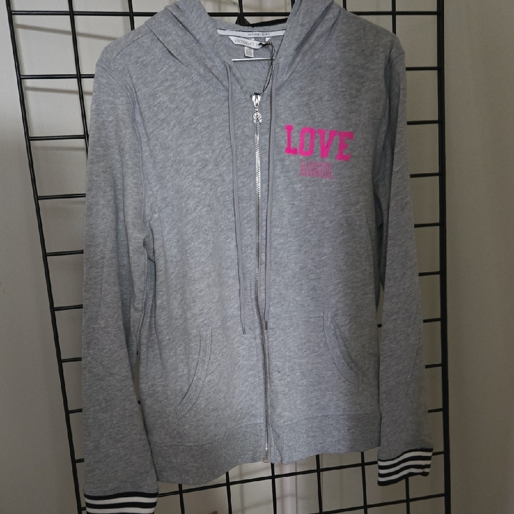 Victoria's Secret Gray Zip-Up Hoodie